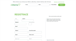Desktop Screenshot of e-interna.cz