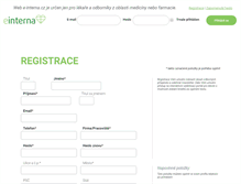 Tablet Screenshot of e-interna.cz